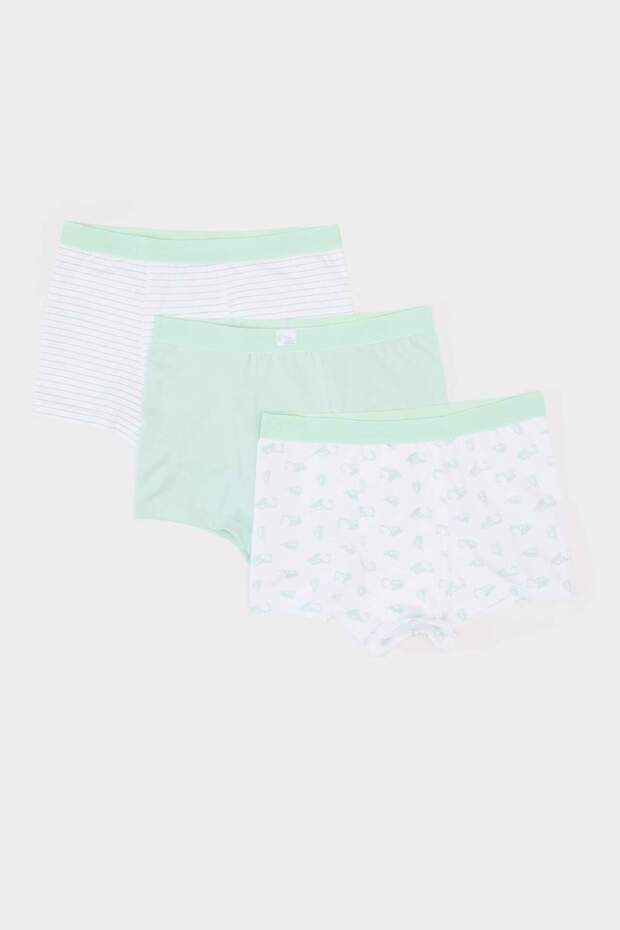Erkek Çocuk Desenli 3'lü Boxer E6876A825SP - 1