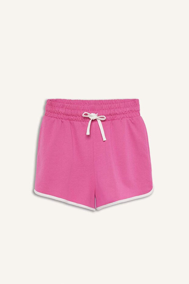 Coool Regular Fit Beli Lastikli Bağcıklı Kalın Mini Şort A6224AX25SM - 8