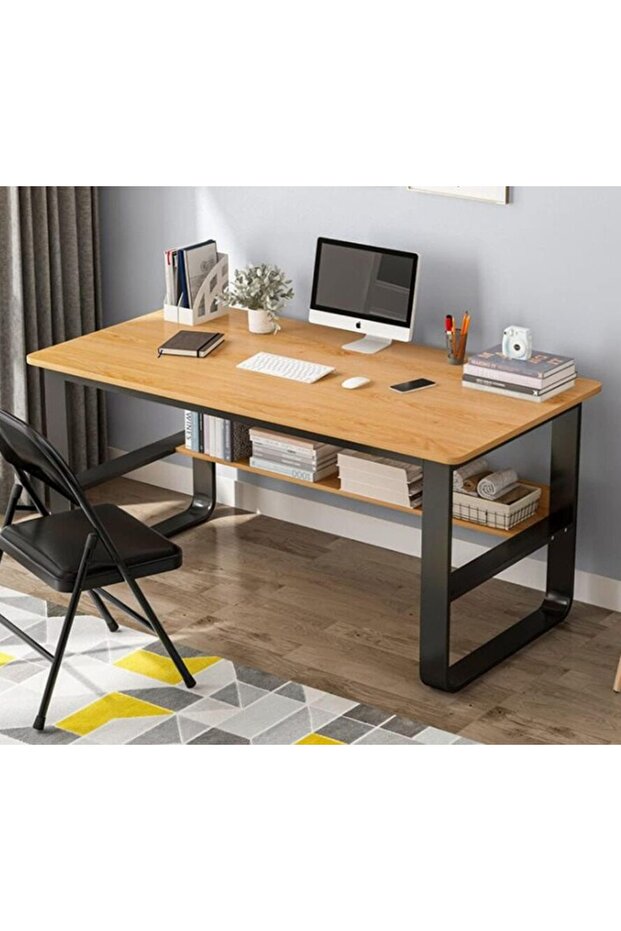 Modern and simple design computer desk, multi-purpose for home, office and study halls 100*60*73 cm - 7