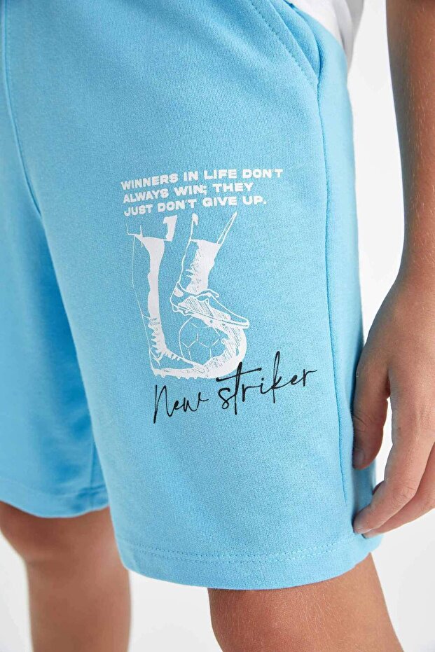 Erkek Çocuk Regular Fit Sweatshirt Kumaşı Şort D4018A824HS - 6