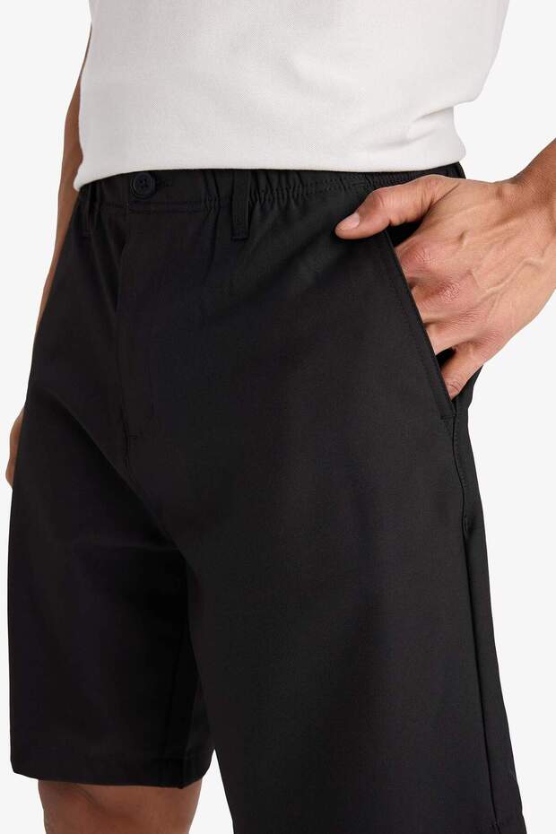 DeFactoFit Standart Fit Sporcu Kısa Paça Dokuma Şort E4137AX25SM - 5