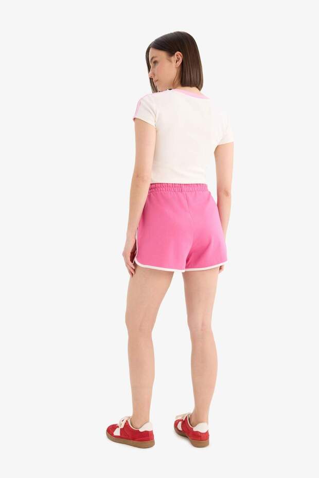 Coool Regular Fit Beli Lastikli Bağcıklı Kalın Mini Şort A6224AX25SM - 7