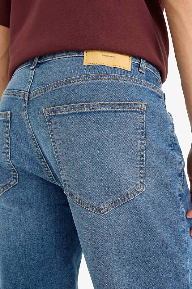 Regular Fit Jean Bermuda Şort E5983AX25SM - 7