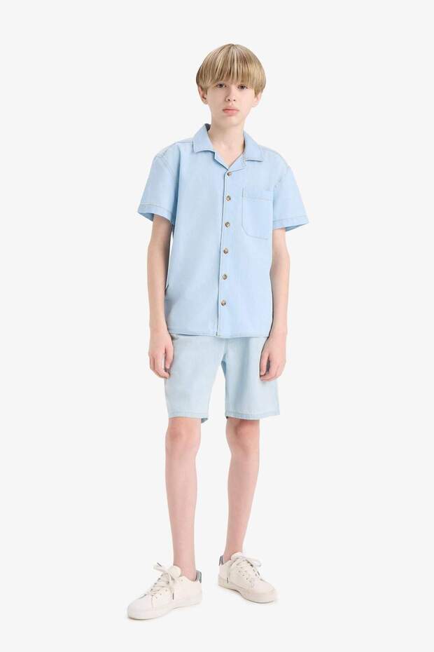Erkek Çocuk Jean Şort D7908A825HS - 4