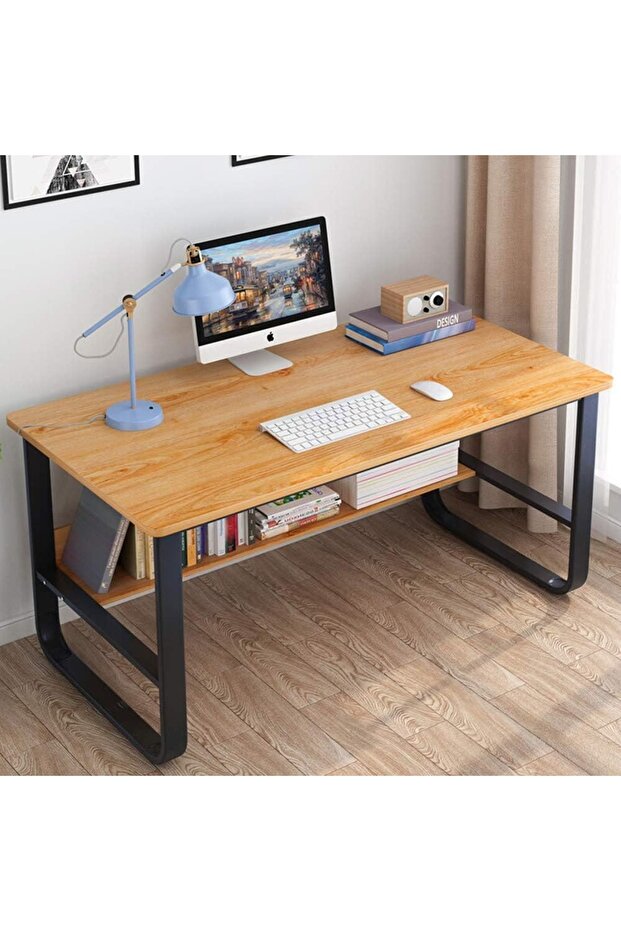 Modern and simple design computer desk, multi-purpose for home, office and study halls 100*60*73 cm - 1