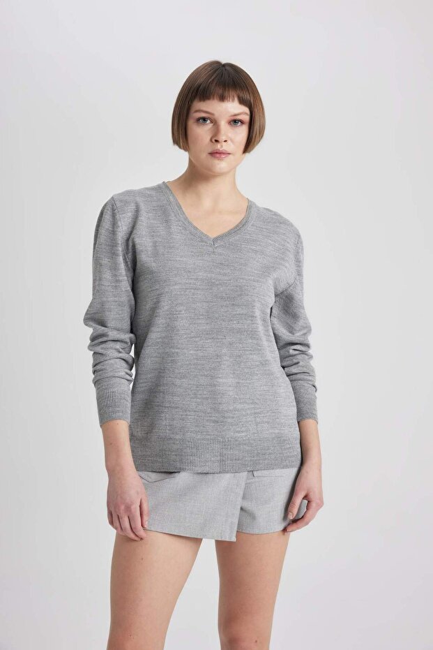 Regular Fit Triko Kazak B7865AXNS - 1