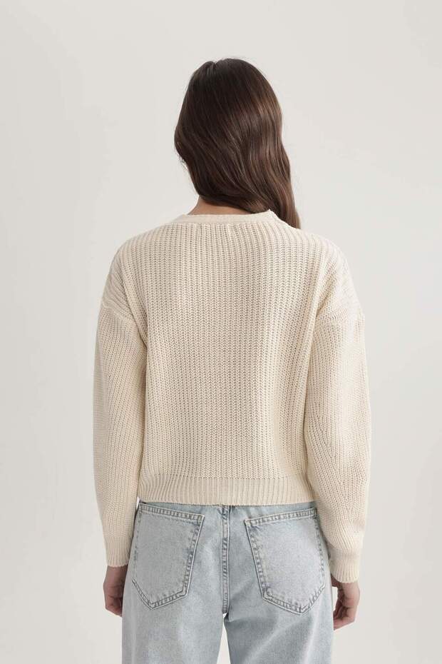 Regular Fit V Yaka Hırka B7867AXNS - 7