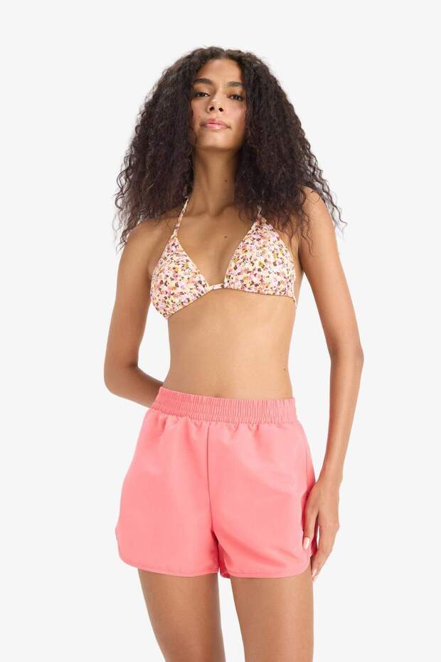 Regular Fit Deniz Şortu-Fall in Love B7210AX25SM - 2