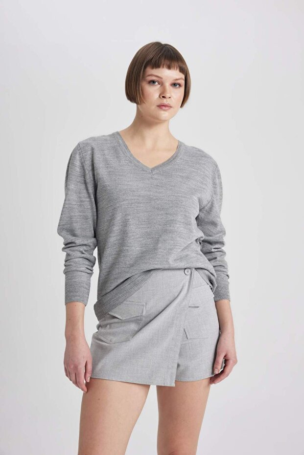 Regular Fit Triko Kazak B7865AXNS - 3