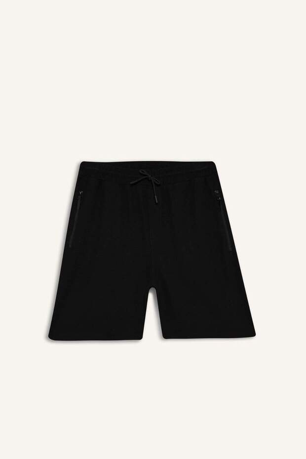 Regular Fit Düz Paça Cepli Basic Düz Şort B8792AX25SM - 7