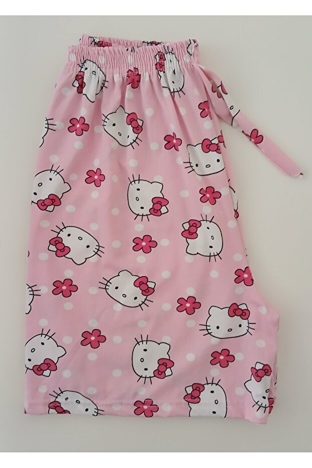 Hello Kitty Desenli Yazlık Şort- BK1010007 - 5