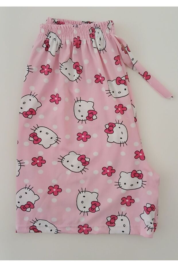 Hello Kitty Desenli Yazlık Şort- BK1010007 - 6
