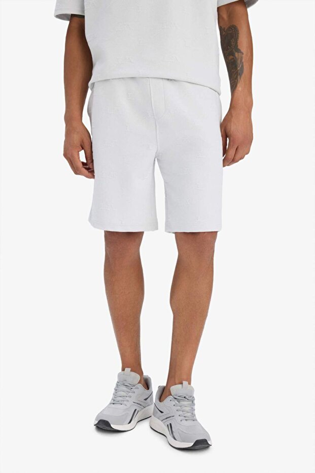 DeFactoFit Hızlı Kuruyan Esnek Kumaş Standart Fit Sporcu Kısa Paça Şort E2438AX25SM - 4