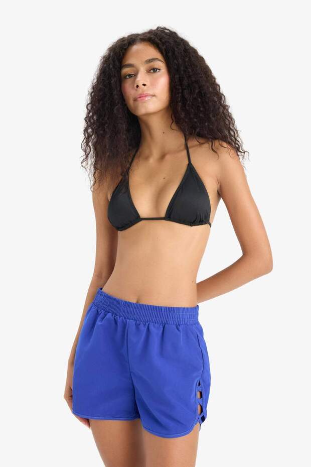 Regular Fit Deniz Şortu-Fall in Love B7210AX25SM - 3