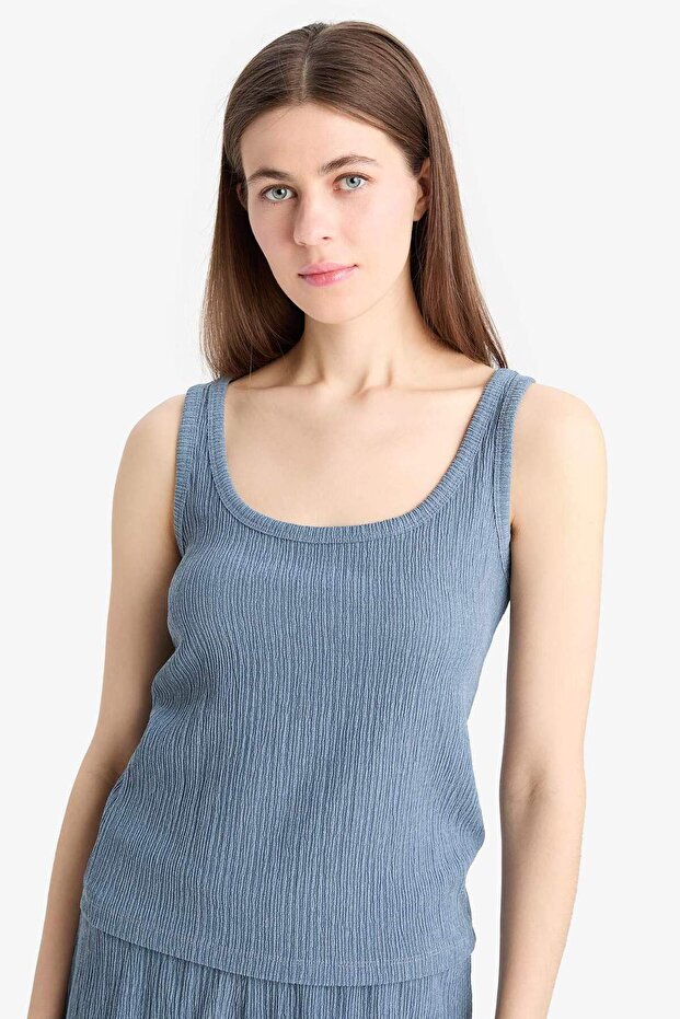 Regular Fit 2li Takım Bürümcük Atlet Şort F1487AX25SM - 5