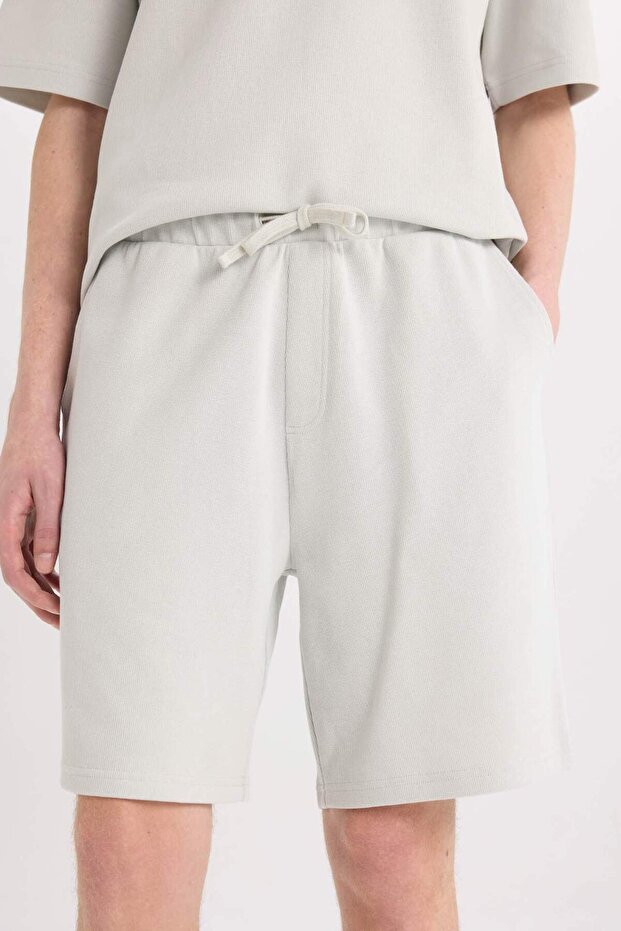 %100 Pamuk Regular Fit Düz Paça Şort E0442AX25SM - 6
