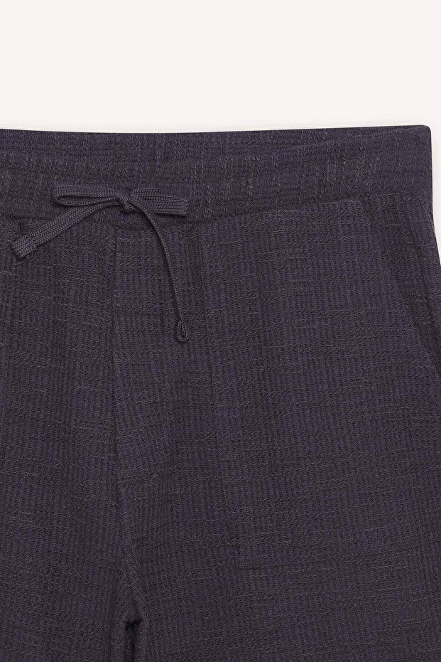 Relax Fit Beli Bağcıklı Bermuda Şort E1236AX25SM - 8