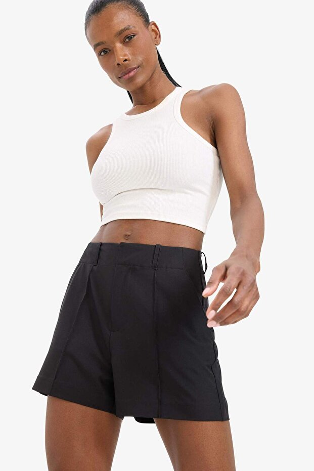 DeFactoFit Standart Fit Dokuma Şort E2543AX25SM - 6