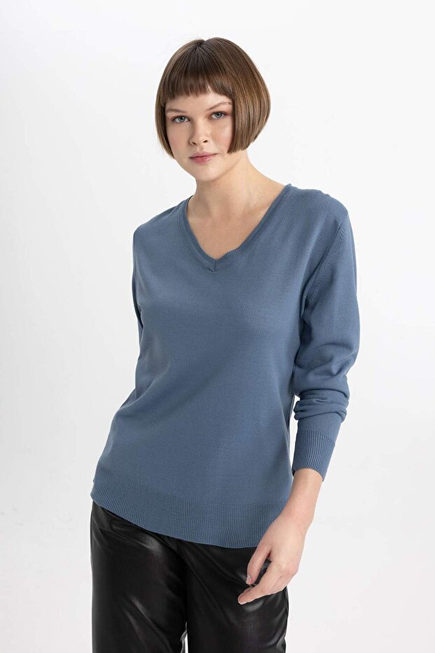 Regular Fit Triko Kazak B7865AXNS - 3