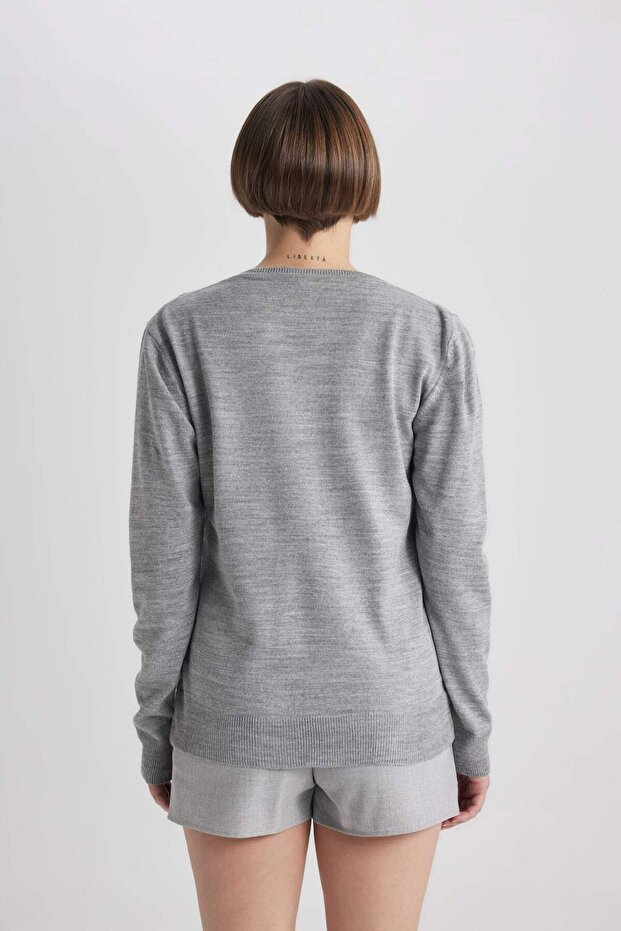 Regular Fit Triko Kazak B7865AXNS - 6