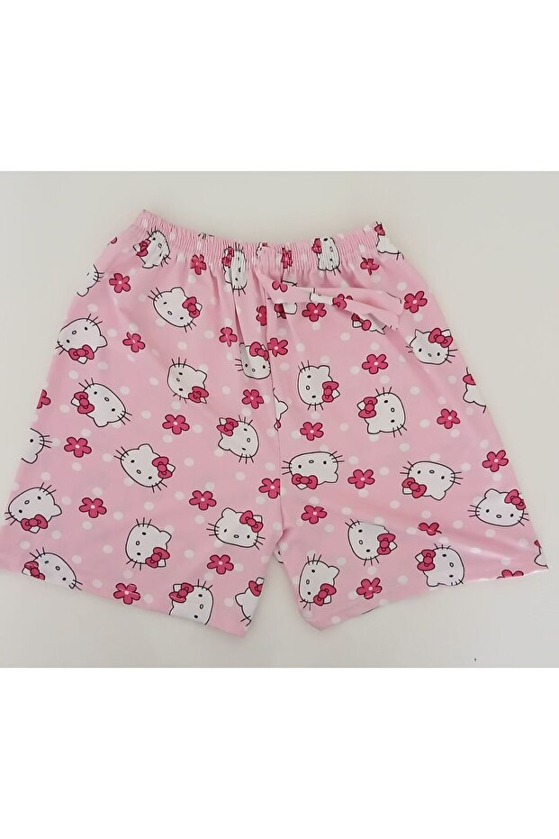 Hello Kitty Desenli Yazlık Şort- BK1010007 - 4
