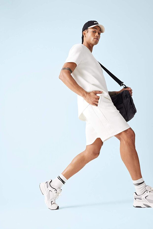 DeFactoFit Standart Fit Modal Kumaş Sporcu Kısa Paça Şort D9311AX25SP - 2