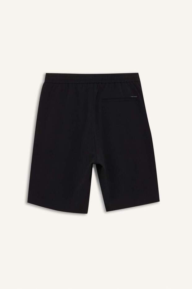 Regular Fit Beli Bağcıklı Dokulu Bermuda Şort D9451AX25SP - 8