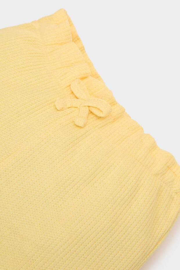 Kız Bebek Beli Lastikli Waffle Şort A8043A525SM - 3