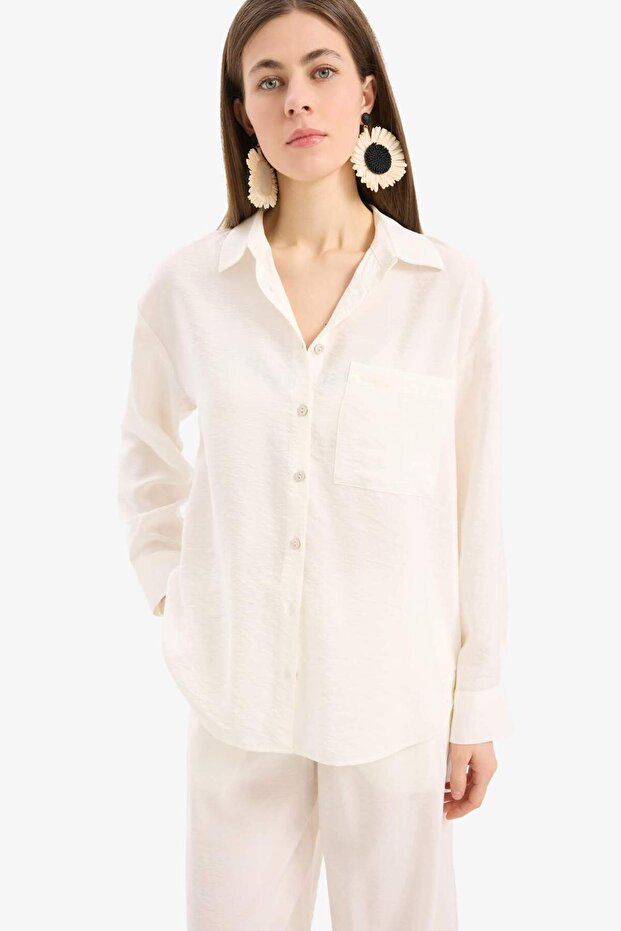 Regular Fit Plaj Gömleği E1167AX25SM - 4