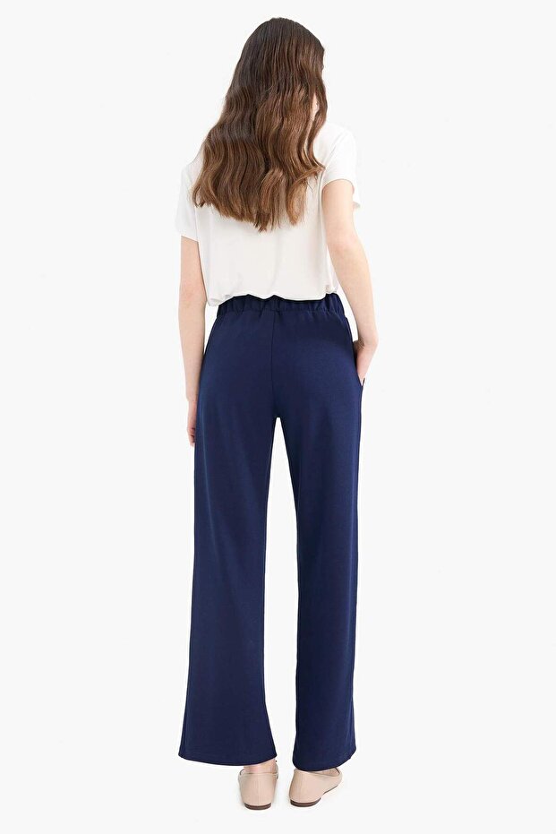 Straight Wide Geniş Paça Basic Düz Pantolon E0781AX25SP - 4