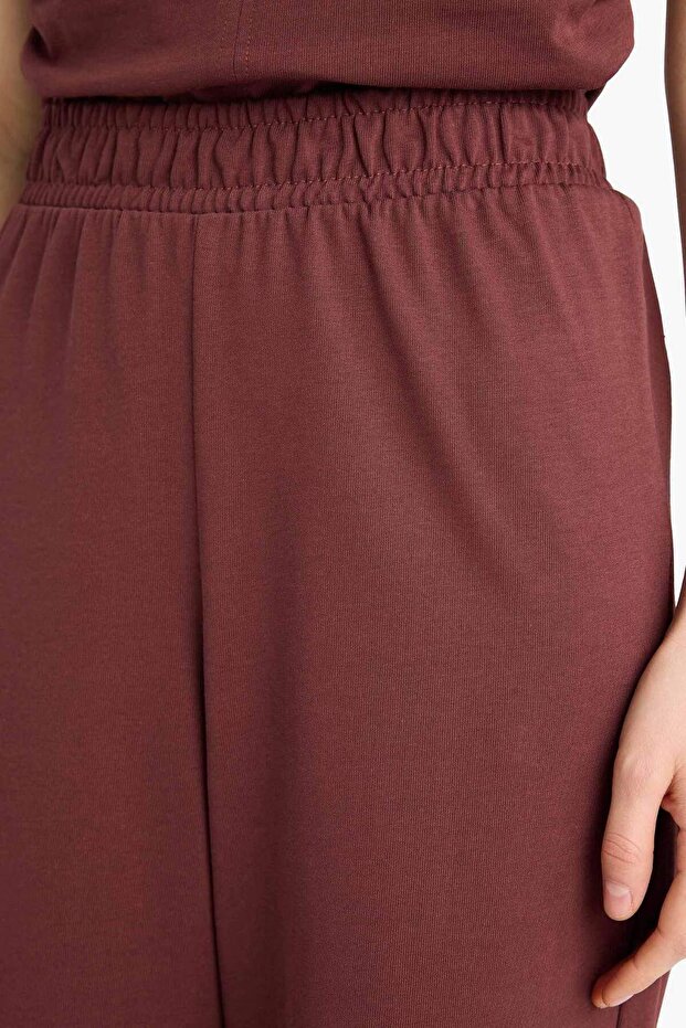 Wide Leg Basic Düz Geniş Paça Premium Pantolon E5782AX25SP - 8