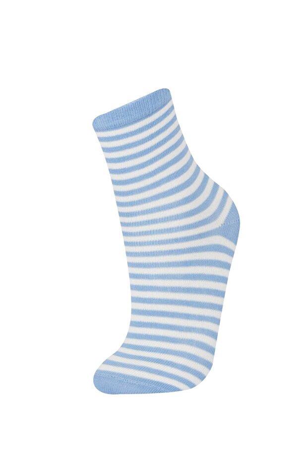 Erkek Çocuk 5'li Pamuklu Uzun Çorap E5530A8NS - 3