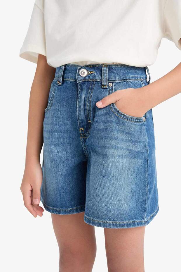 Kız Çocuk Jean Şort E0110A825SM - 8