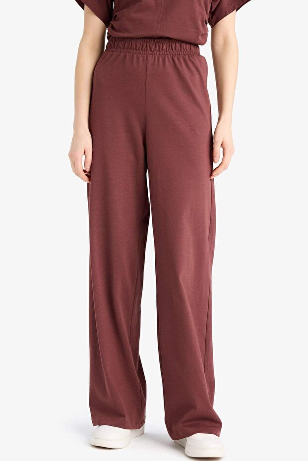 Wide Leg Basic Düz Geniş Paça Premium Pantolon E5782AX25SP - 7