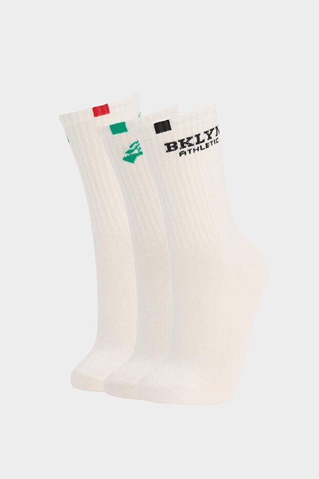 Boy's Comfortable Elastic 3-Piece Cotton Long Socks E5543A8Ns