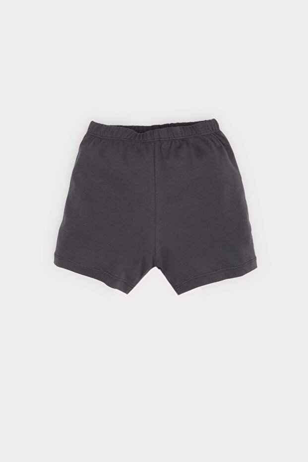 Erkek Bebek 2li Takım Desenli Kısa Kollu Tişört Şort E8489A525SM - 2