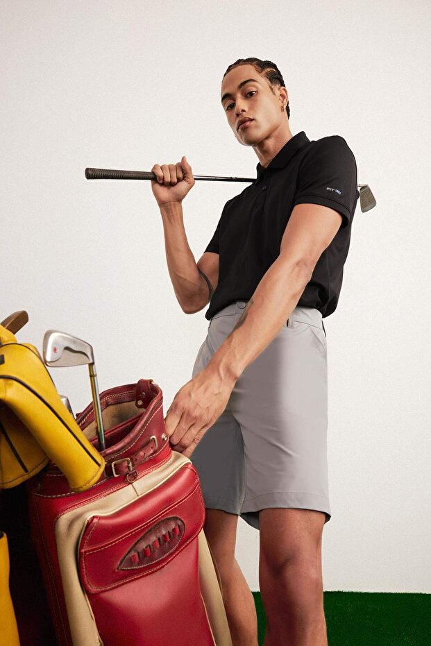 DeFactoFit Slim Fit Dar Kesim Sporcu Dokuma Şort D9249AX25SP - 3