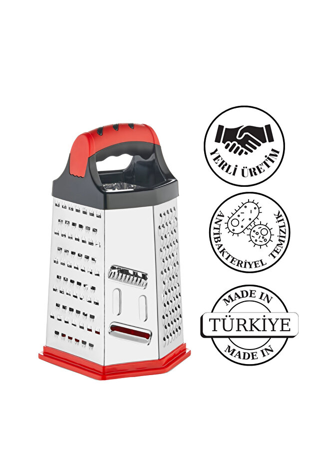 Altıgen Rende Kırmızı- Siyah - 4