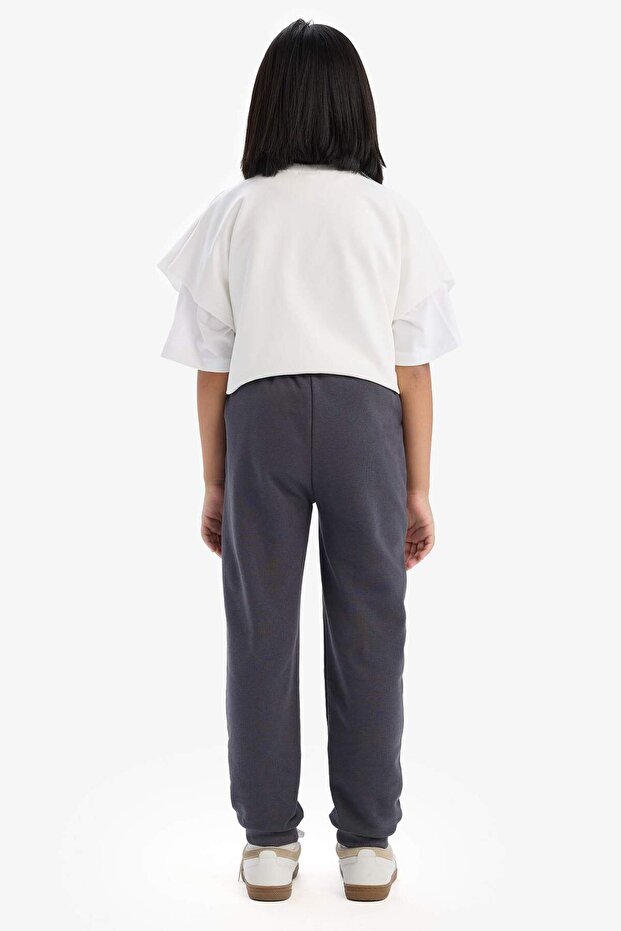 Kız Çocuk Beli Lastikli Jogger Eşofman Altı D9623A825SP - 7