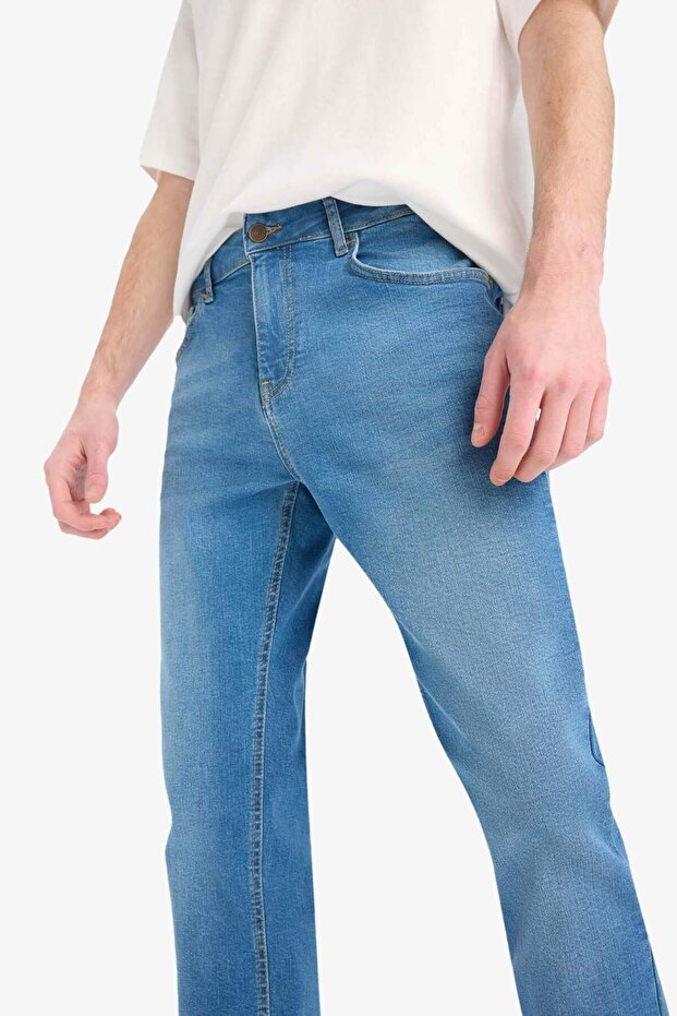 Sergio Regular Fit Normal Kalıp Normal Bel Boru Paça Jean Pantolon E7024AX25SP - 8