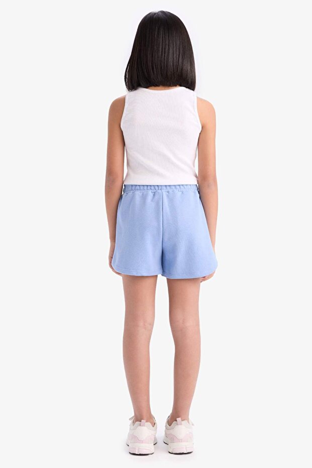 Kız Çocuk Beli Lastikli Baskılı Şort E0729A825HS - 7