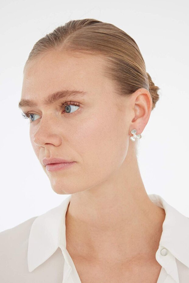 Kadın 3'lü Silver Küpe E3067AXNS - 4