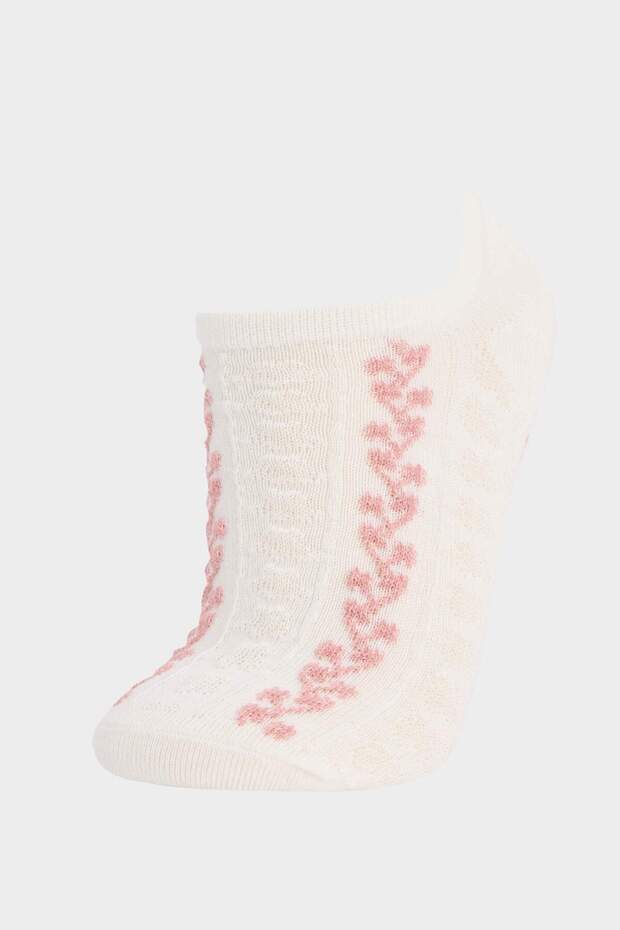 Kadın 3lü Pamuklu Sneaker Çorap E2086AXNS - 3