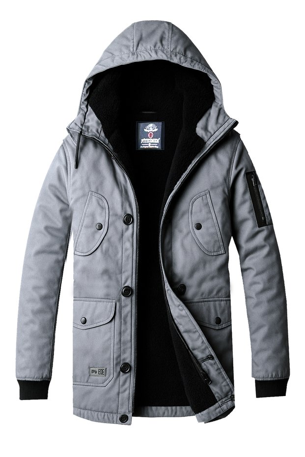 Waterproof and Cold-Resistant Hooded Short Parka Coat--1128--