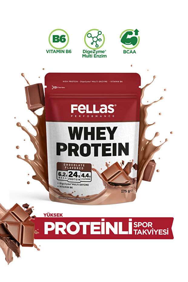 Fellas Whey Protein Tozu Çikolata Aromalı (175 g)