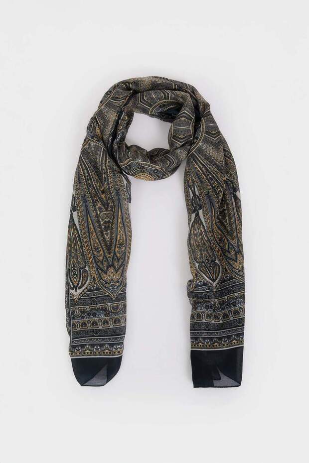 Damski woalowy szal hidżabowy E9471AXNS - 3