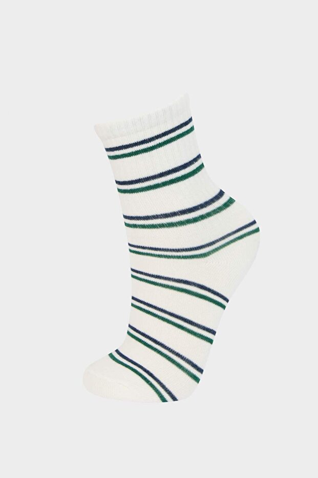 Erkek Çocuk 3'lü Pamuklu Uzun Çorap E5545A8NS - 3