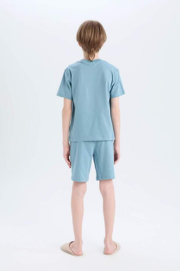 Erkek Çocuk Pijama Takımı Baskılı Kısa Kollu Üst Şort E0157A825SM - 8