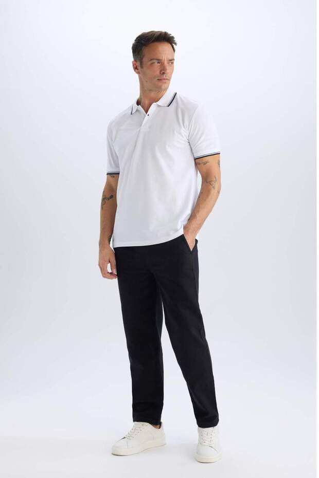 %100 Pamuk Regular Fit Normal Kesim Yazlık Jogger Pantolon D1045AX25SP - 3