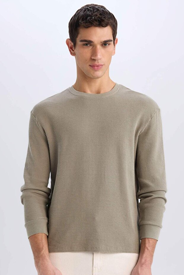 Boxy Fit Crew Neck Cotton Basic Plain Short Sleeve T-Shirt D7504Ax25Sp